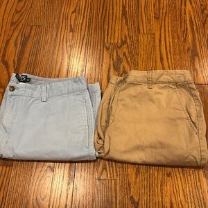 2 khaki/cargo shorts